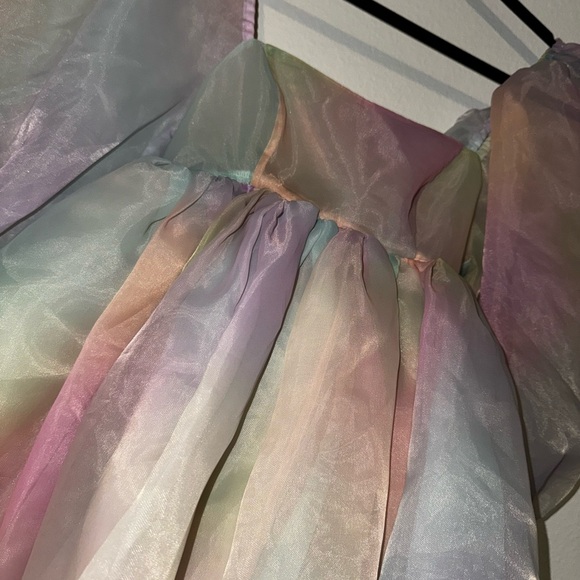 Selkie rainbow puff dresss original rainbow bow first release HTF number size 2 - Picture 10 of 12
